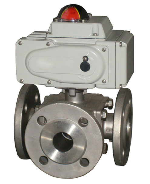 Three way ball valve