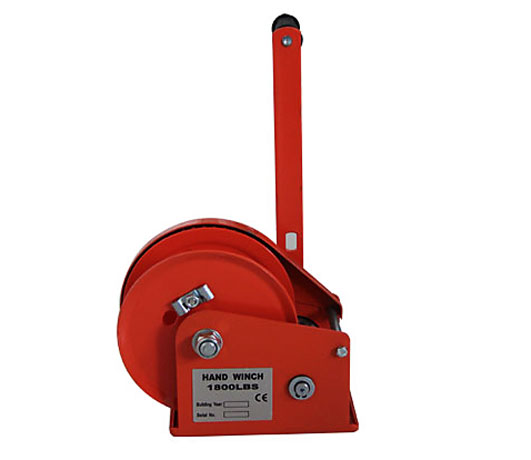 Auto-locking hand winch