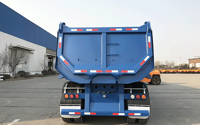 2 Axle 25 CBM Tipping Semi Trailer