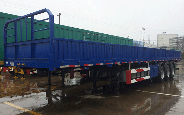 3 Axle Cargo Transport Side Wall Semi Trailer