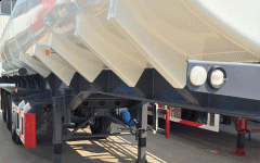 Single Tire Type 40CBM Fuel Tanker Trailer