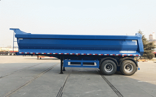 2 Axle 25 CBM Tipping Semi Trailer