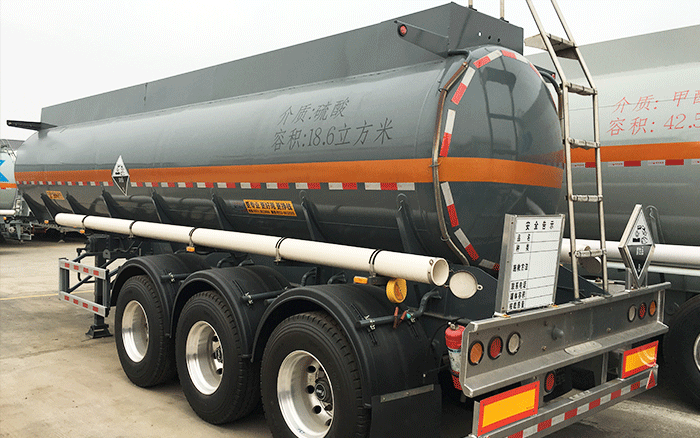 Acid tanker trailer