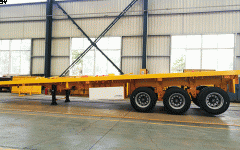 3 Axle Flatbed Cagro Semi Trailer